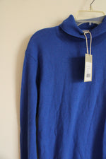 NEW Cashmeren Wool Cobalt Blue Turtleneck Sweater | M