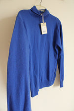 NEW Cashmeren Wool Cobalt Blue Turtleneck Sweater | M