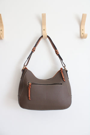 Dooney & Bourke Brown Pebble Grain Small Kiley Hobo Bag