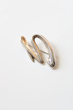 Abstract Sterling Silver Pin