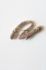 Abstract Sterling Silver Pin