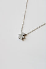 "J" Initialed Teddy Bear Sterling Silver Necklace