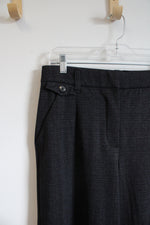 Democracy Charcoal Gray Plaid Trouser Pants | 10