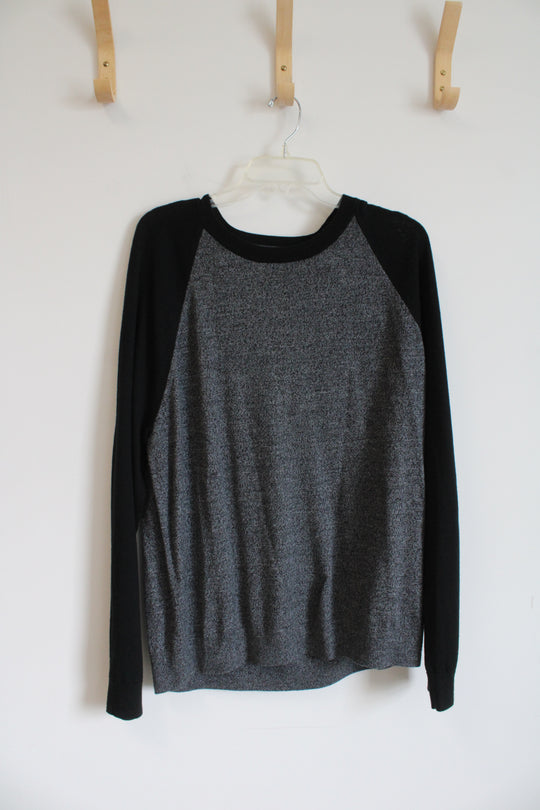 Banana Republic Gray and Black Pullover | XL
