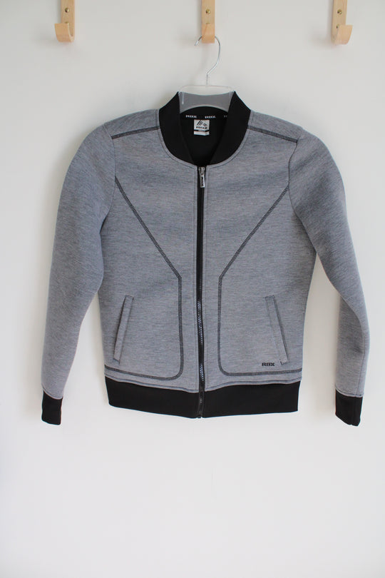 RBX Gray Zip Up Structured Jacket | S