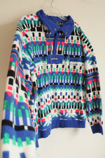 Columbia Aztec Fleece 1/4 Zip Pullover Sweatshirt | M