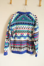 Columbia Aztec Fleece 1/4 Zip Pullover Sweatshirt | M