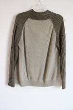 Geoffrey Beene Vintage Two-Tone Green Knit Sweater | L