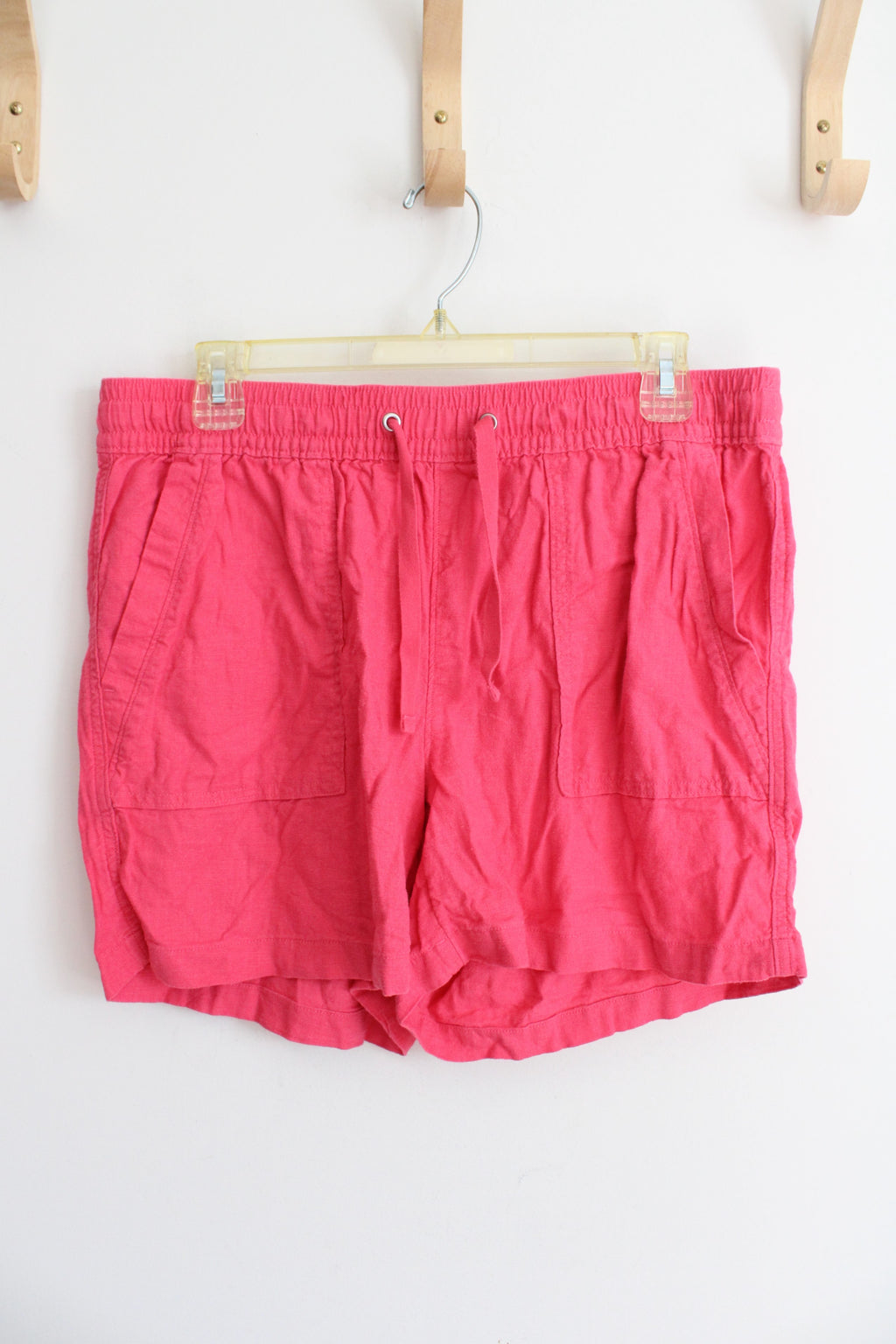 Nautica Hot Pink Linen Blend Shorts | M