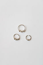 Sterling Silver Beaded Piercing Hoops | Set Of 3