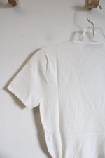 NEW LOFT Cream Wrap Knit Top | XXS Petite