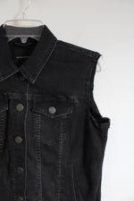 Banana Republic Black Denim Vest | S