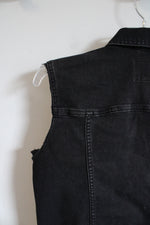 Banana Republic Black Denim Vest | S