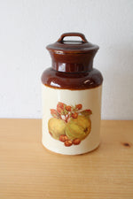 McCoy 251 USA Ceramic Fruit Print Cannister | 7"