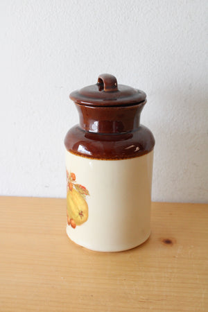 McCoy 251 USA Ceramic Fruit Print Cannister | 7"
