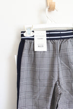 NEW Free Assembly Wide Leg Varsity Navy & White Checkered Pants | Youth S (6)