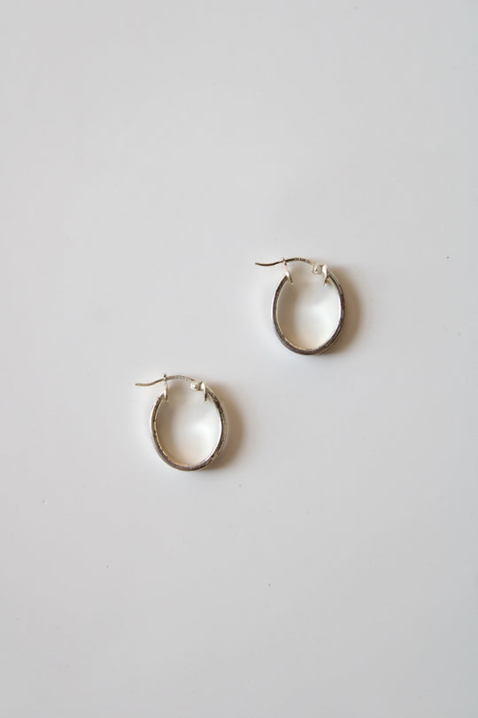 Sterling Silver Oval Hoops