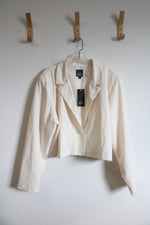 NEW Wild Fable Cream Cropped Blazer | XXL