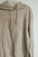 NEW A & Y Tan Lion Embroidered Hoodie | XL