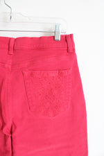 Gloria Vanderbilt Amanda Skimmer Dusty Rose Pink Capri Jeans | 10
