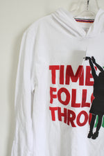 NEW Fill Time To Follow Through White Hoodie | S