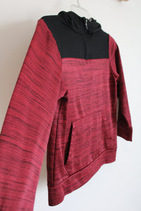 Champion Red Black Fleece Lined Hoodie | Youth M (8/10)