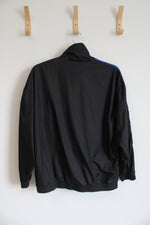 Adidas Black Red & Blue Stripe Track Jacket | L