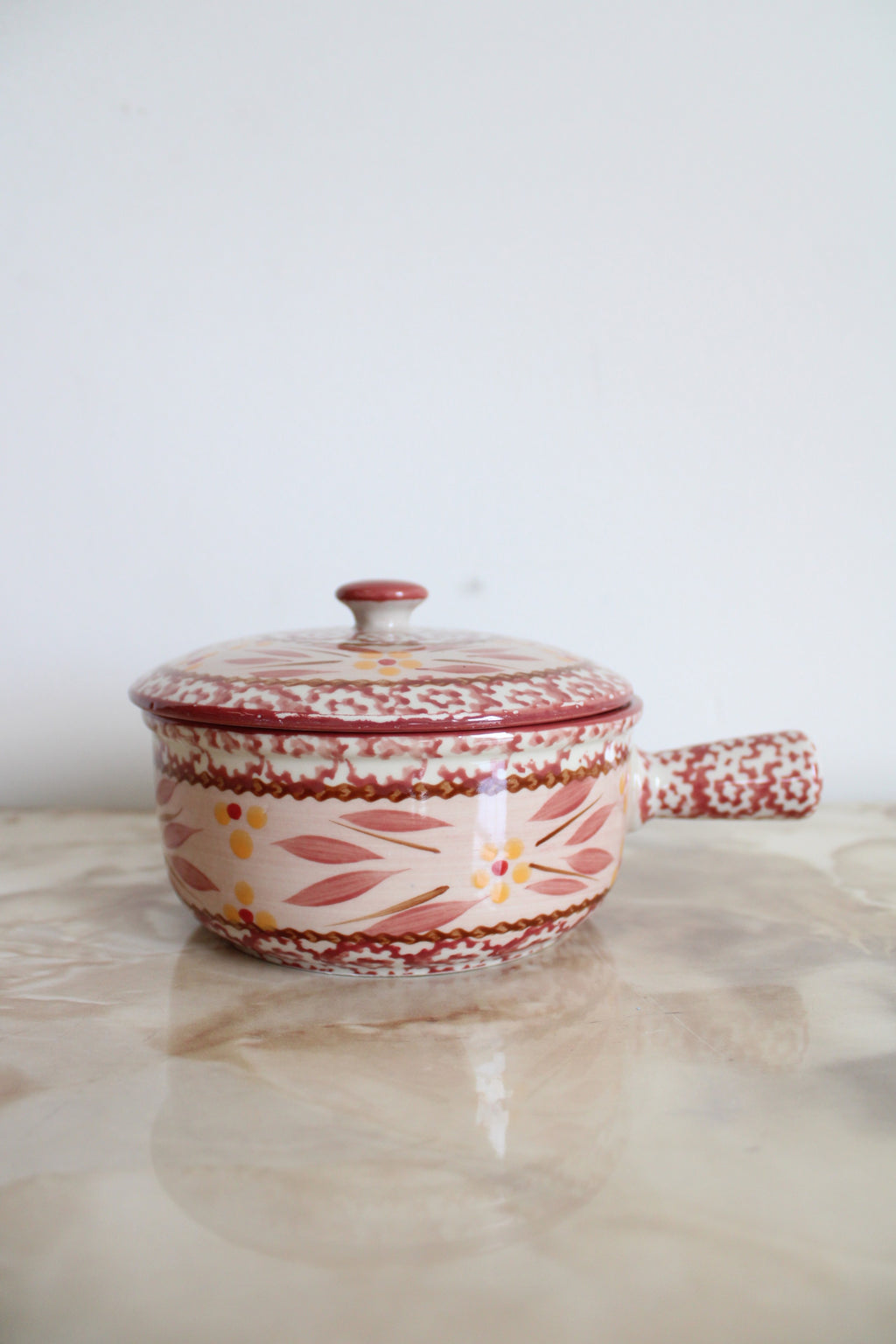 Temptations By Tara Old World Cranberry Handled Soup Bowl