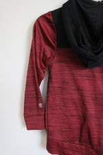 Champion Red Black Fleece Lined Hoodie | Youth M (8/10)