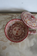 Temptations By Tara Old World Cranberry Handled Soup Bowl