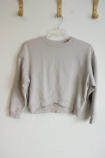 Calvin Klein Performance Tan Crop Sweatshirt | S
