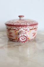 Temptations By Tara Old World Cranberry Handled Soup Bowl