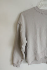 Calvin Klein Performance Tan Crop Sweatshirt | S