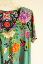 Johnny Was Los Angeles Panya Favorite Floral V-Neck Tee | XXL