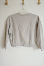 Calvin Klein Performance Tan Crop Sweatshirt | S
