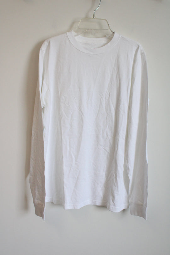 Lands' End White Long Sleeved Shirt | Youth XL (18/20)