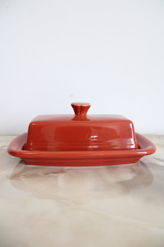 Fiestaware Persimmon Butter Dish