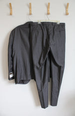NEW Jos. A. Bank Gray Striped Wool 2-Piece Suit Set | 44R/38W
