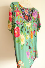 Johnny Was Los Angeles Panya Favorite Floral V-Neck Tee | XXL