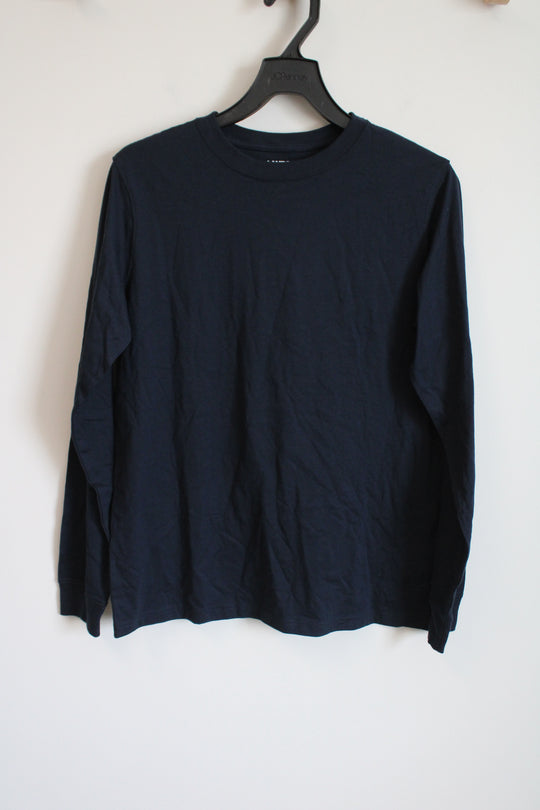 Lands' End Navy Blue Long Sleeved Shirt | Youth XL (18/20)