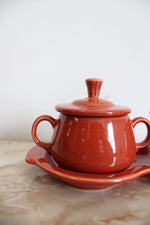 Fiestaware Persimmon Cream & Sugar Set