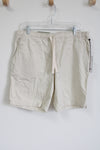 NEW Goodfellow Beige Drawstring Khaki Shorts | M