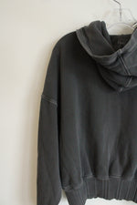 Aerie Charcoal Gray Crop Hoodie | L