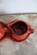Fiestaware Persimmon Cream & Sugar Set
