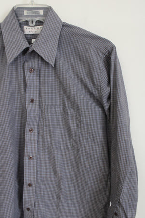 Botany 500 Blue Plaid Button Down Shirt | 15 1/2 32-33