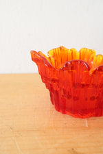 Dalzell Viking Amberina Glass Candle Votive