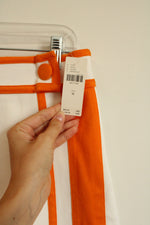 NEW Maeve By Anthropologie White & Orange Mini Skirt | M