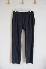 Herno Navy Blue Nylon Maestro Trousers | M