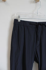 Herno Navy Blue Nylon Maestro Trousers | M
