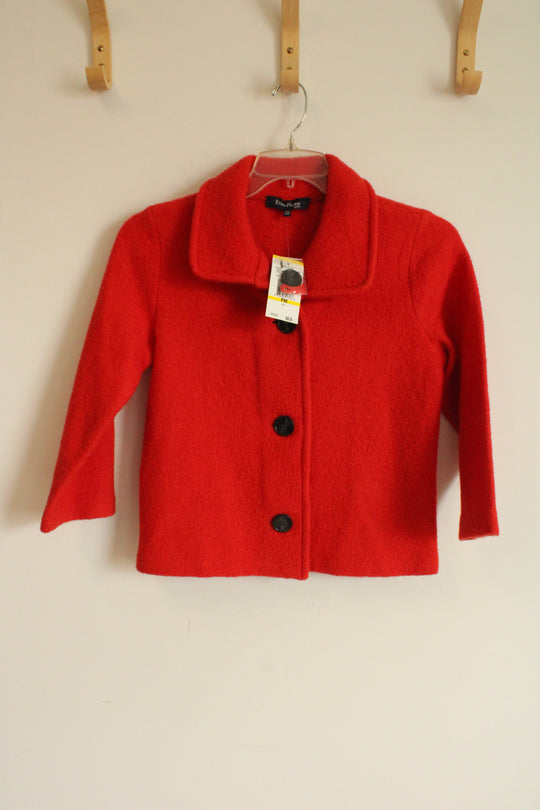 NEW Evan-Picone Poppy Red Wool Jacket | M Petite